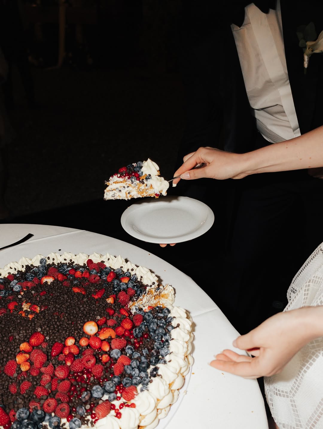 Wedding cake close-up detail